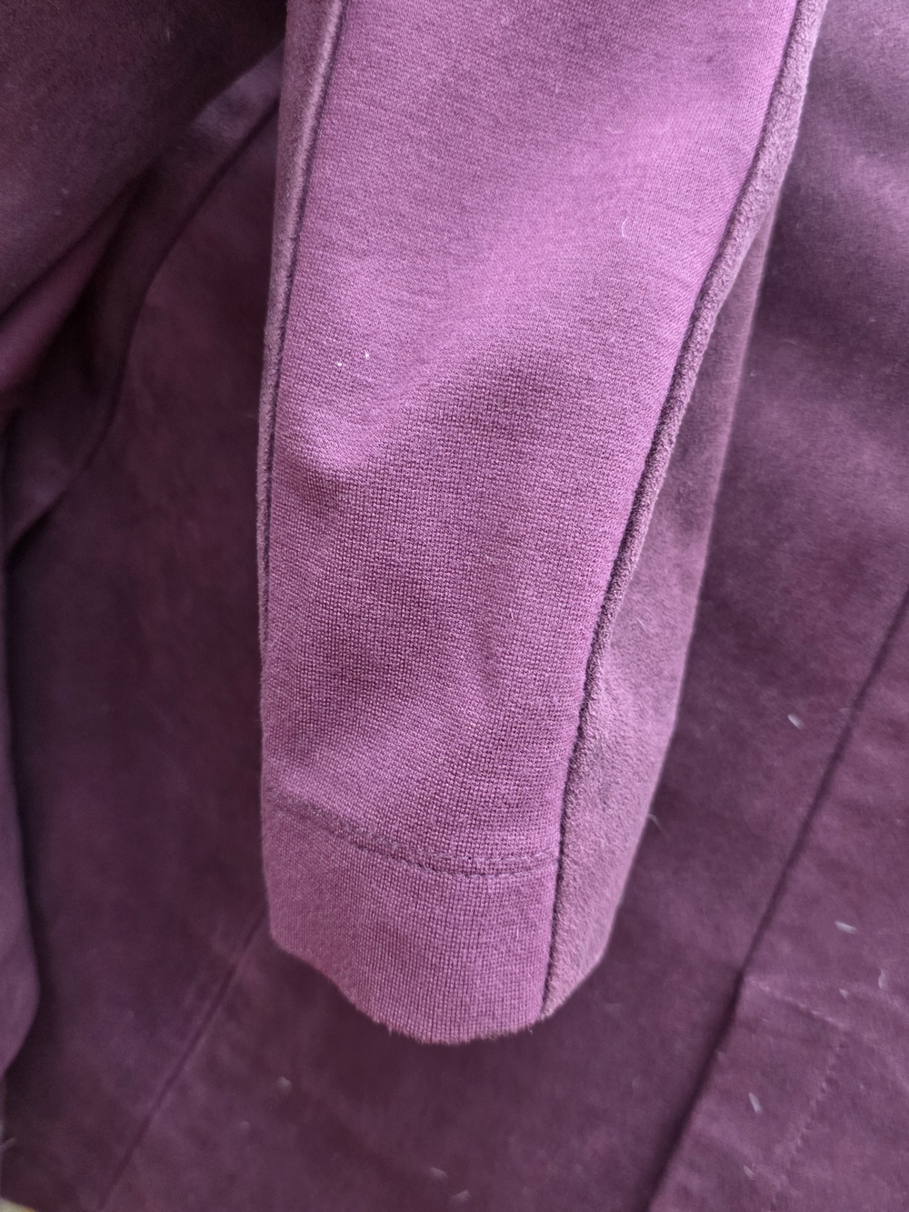 BCBGMAXAZRIA Women's Burgundy Open-Front Draped Blazer Jacket New Small - Picture 11 of 11